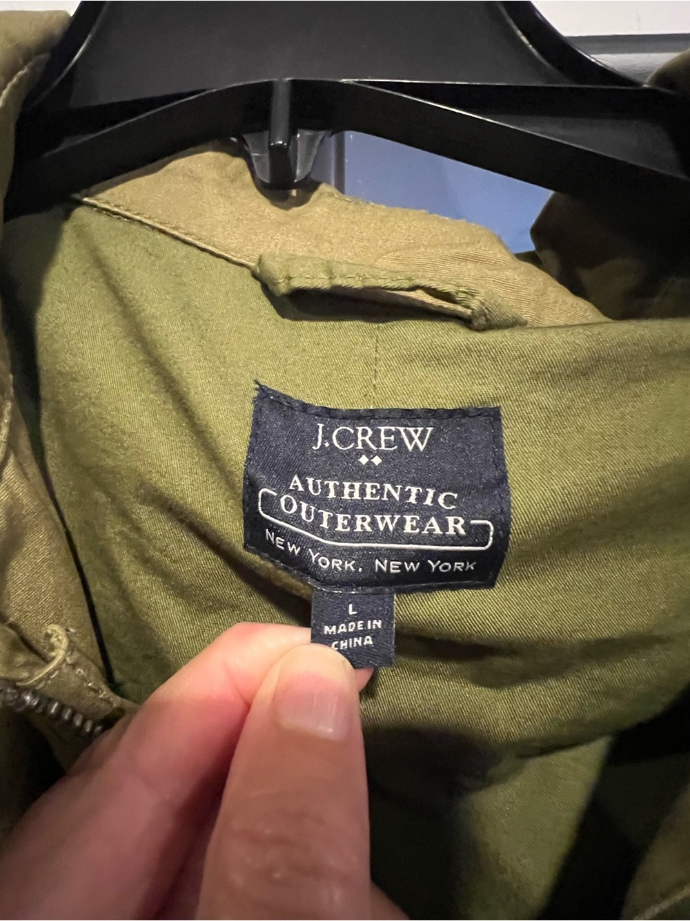 J. Crew Olive Green Military-Style Field Coat - Picture 2 of 6